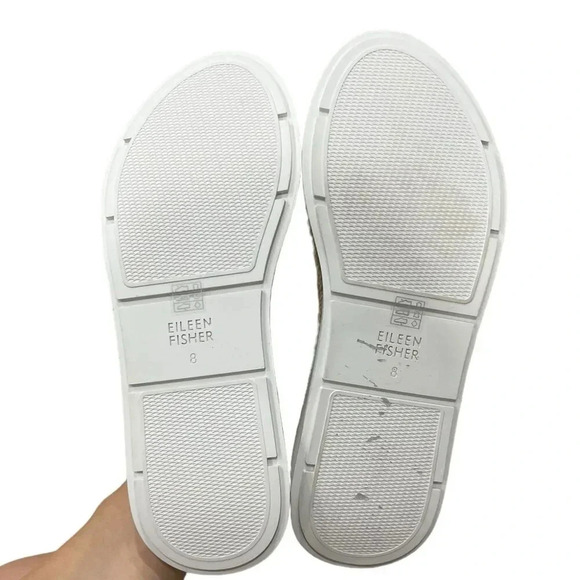 Eileen Fisher Tan Dash Strappy Wedge Sandals 8 - Picture 5 of 6